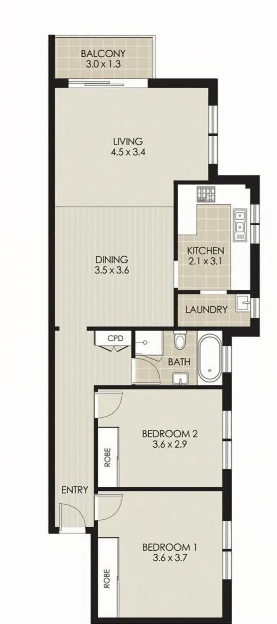 Urban Serenity 2br With Balcony Parking Sydney